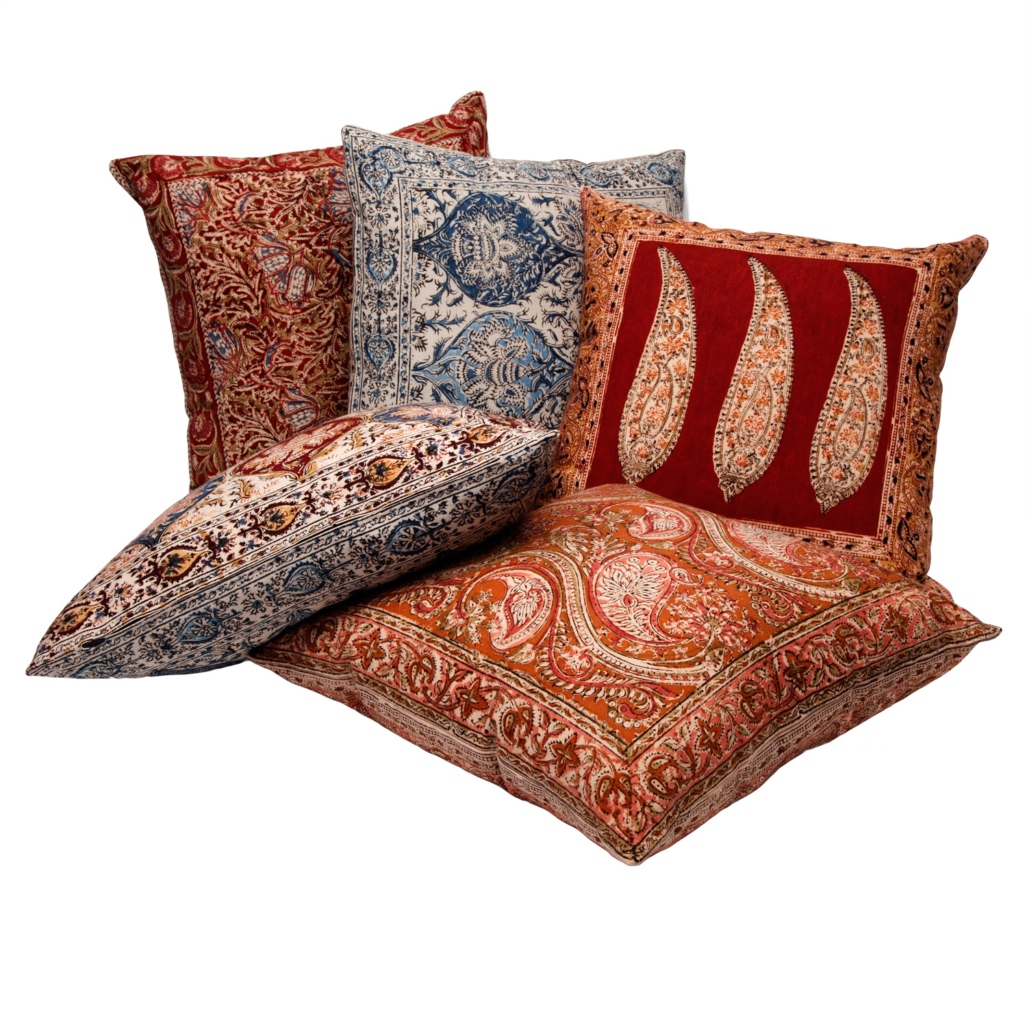 Marigold Living Kalamkari Pillow Covers Category 
